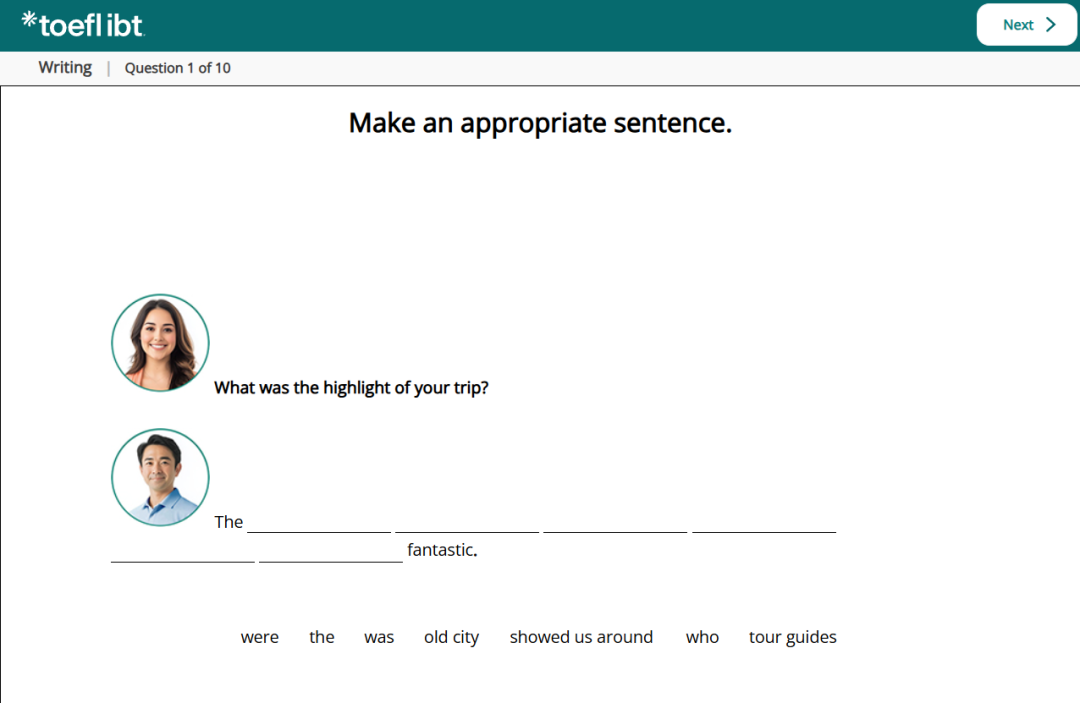 Build a Sentence 完成句子